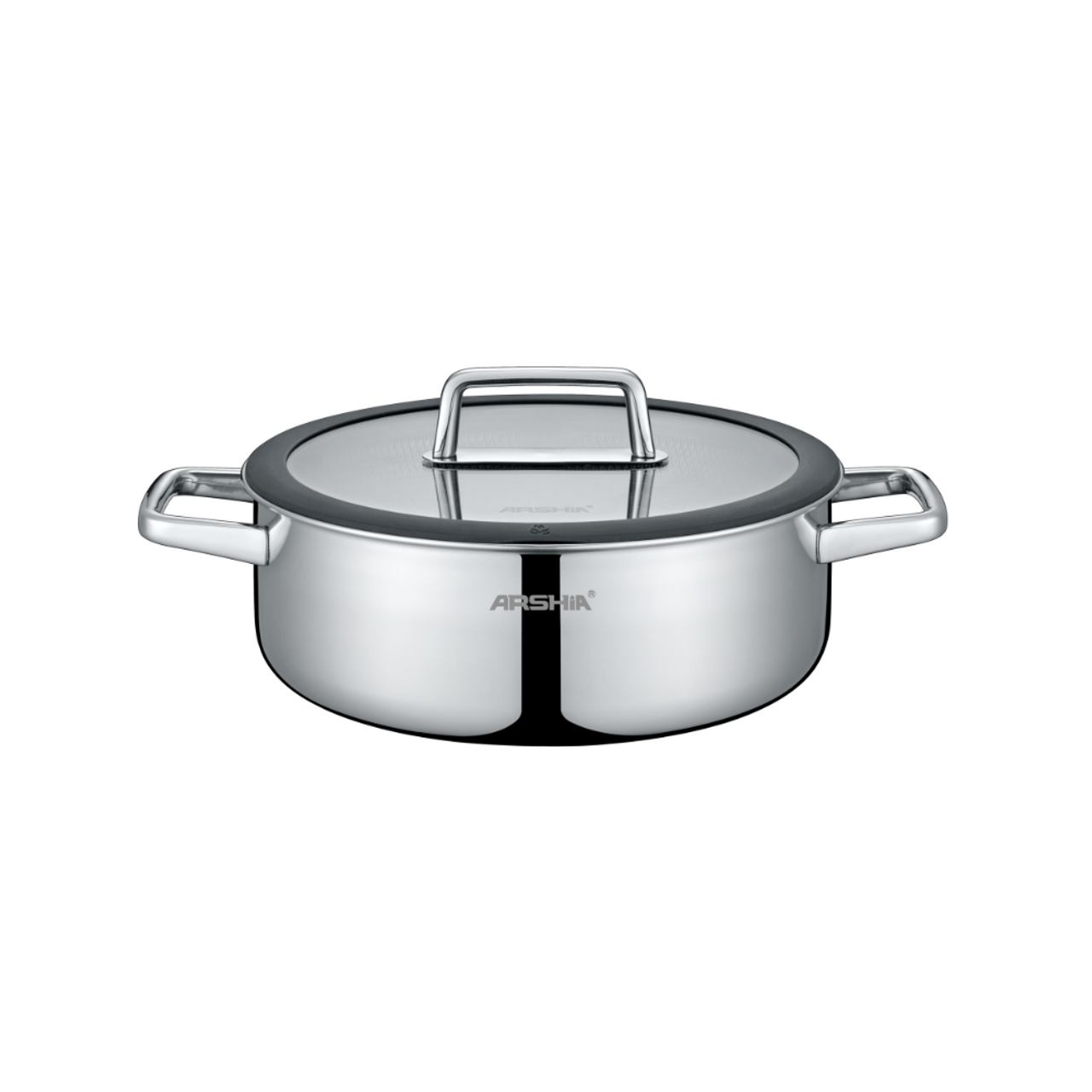 ماهیتابه دو دسته ۳۰سانت کف لیزری عرشیا مدلSS050-3342